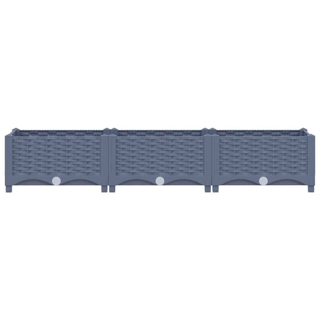 Vidaxl plantenbak verhoogd 120x40x23 cm polypropyleen