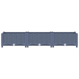 Vidaxl plantenbak verhoogd 120x40x23 cm polypropyleen - afbeelding 3