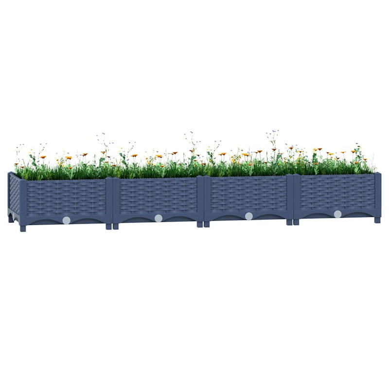 Vidaxl plantenbak verhoogd 160x40x23 cm polypropyleen