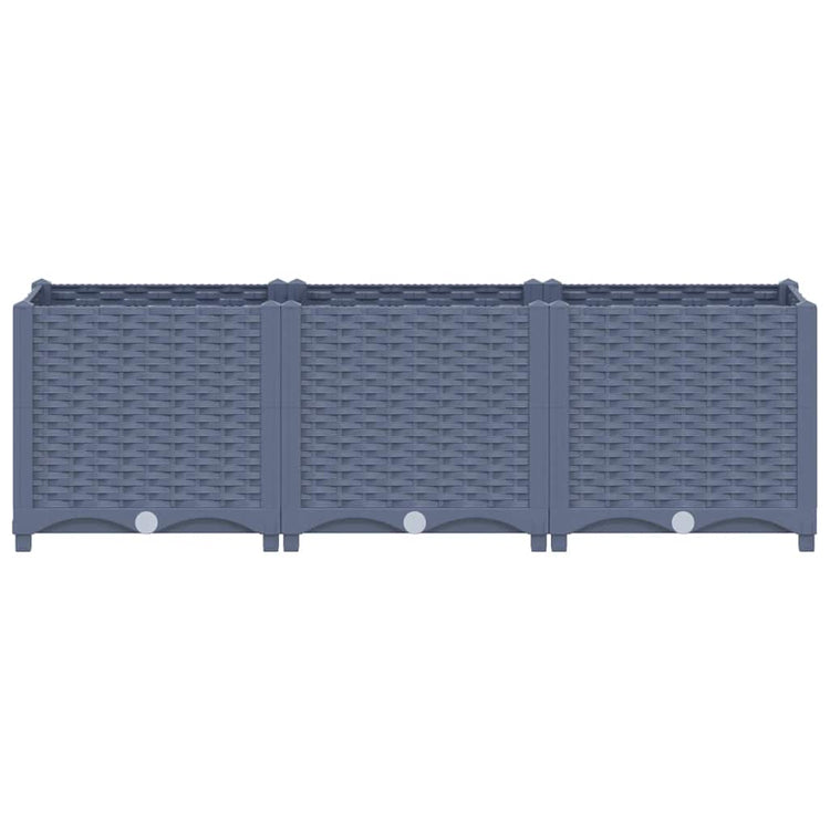 Vidaxl plantenbak verhoogd 120x40x38 cm polypropyleen