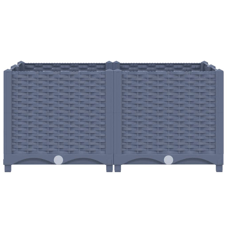 Vidaxl plantenbak verhoogd 80x80x38 cm polypropyleen
