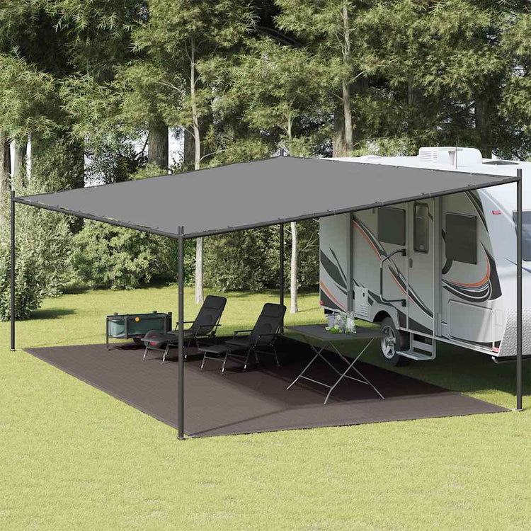 Vidaxl tenttapijt 400x800 cm hdpe antracietkleurig