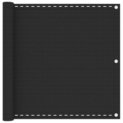 Vidaxl balkonscherm 90x500 cm hdpe antracietkleurig