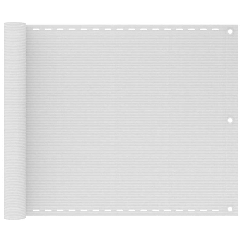 Vidaxl balkonscherm 75x300 cm hdpe wit