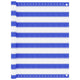 Vidaxl balkonscherm 90x300 cm hdpe blauw en wit