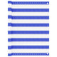 Vidaxl balkonscherm 90x400 cm hdpe blauw en wit