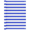 Vidaxl balkonscherm 120x600 cm hdpe blauw en wit