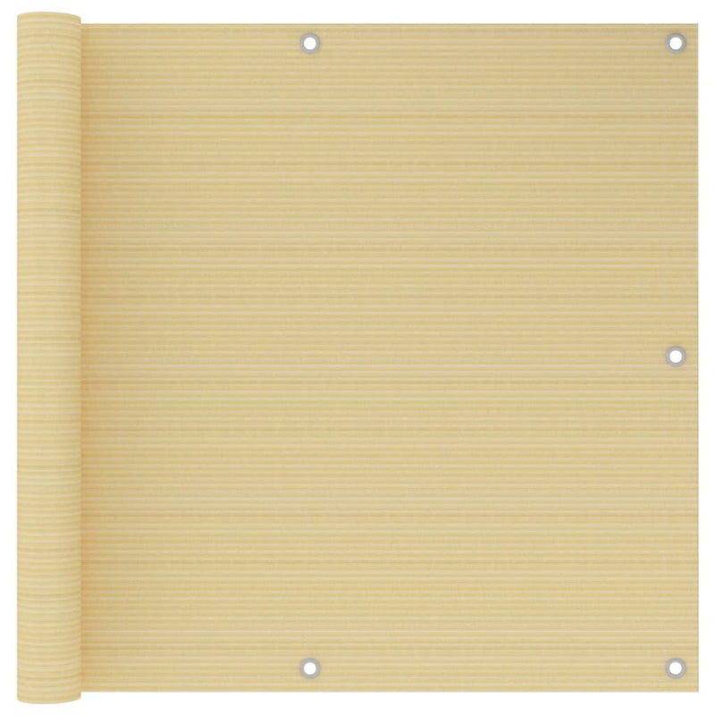 VidaXL Balkonscherm 90x300 cm HDPE beige