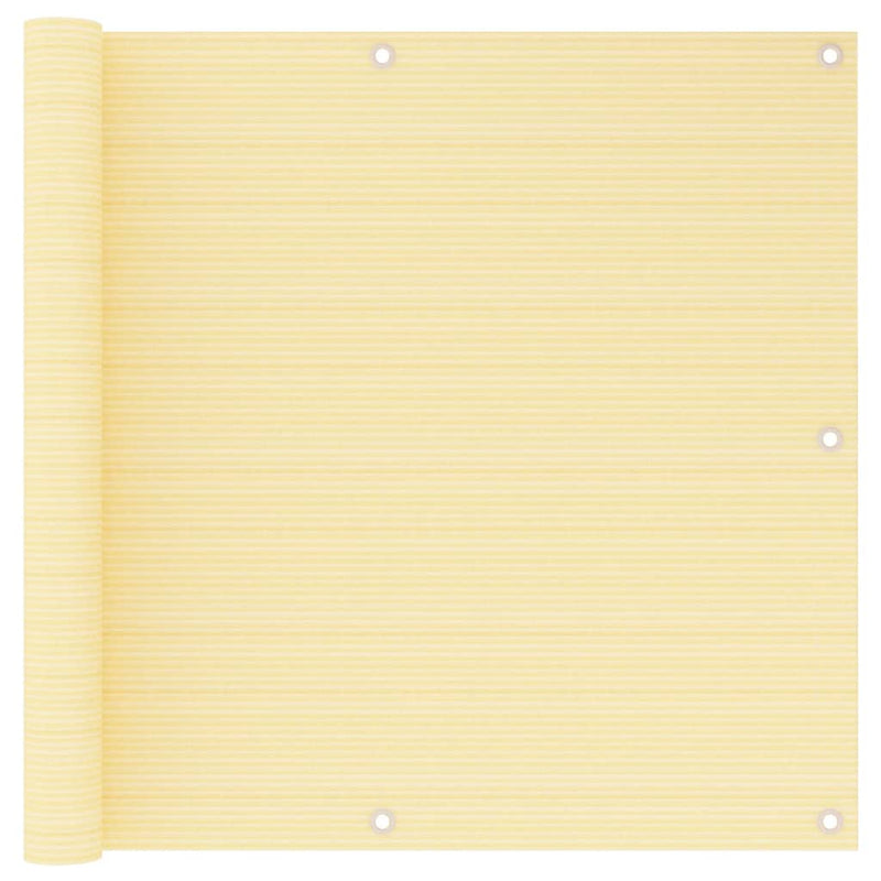 Vidaxl balkonscherm 90x500 cm hdpe beige