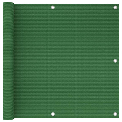 Vidaxl balkonscherm 90x500 cm hdpe lichtgroen