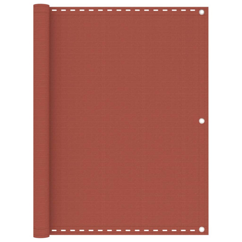 Vidaxl balkonscherm 120x500 cm hdpe terracotta