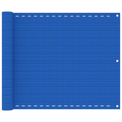 VidaXL Balkonscherm 75x600 cm HDPE blauw