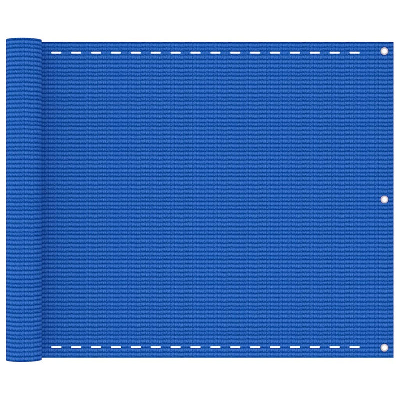 VidaXL Balkonscherm 75x600 cm HDPE blauw