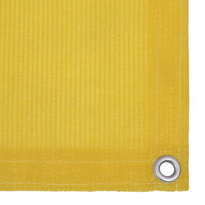 Vidaxl balkonscherm 75x300 cm hdpe geel