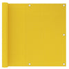 Vidaxl balkonscherm 90x500 cm hdpe geel