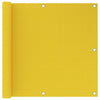 Vidaxl balkonscherm 90x600 cm hdpe geel