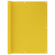 Vidaxl balkonscherm 120x500 cm hdpe geel