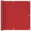 Vidaxl balkonscherm 90x300 cm hdpe rood