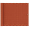 Vidaxl balkonscherm 75x300 cm hdpe oranje