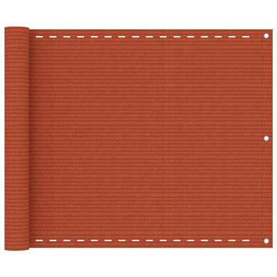 Vidaxl balkonscherm 75x300 cm hdpe oranje