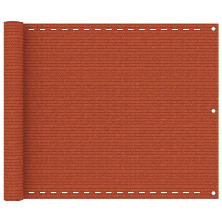 Vidaxl balkonscherm 75x600 cm hdpe oranje