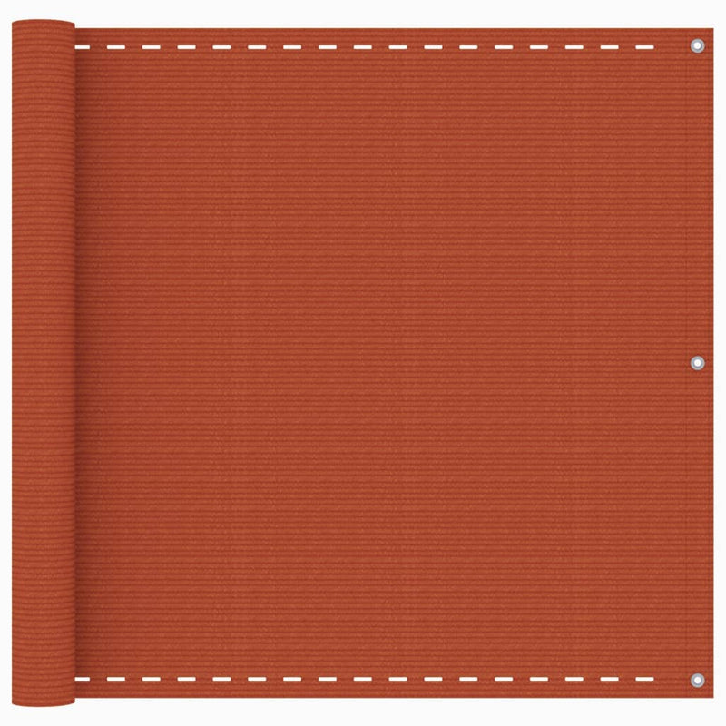 Vidaxl balkonscherm 90x500 cm hdpe oranje