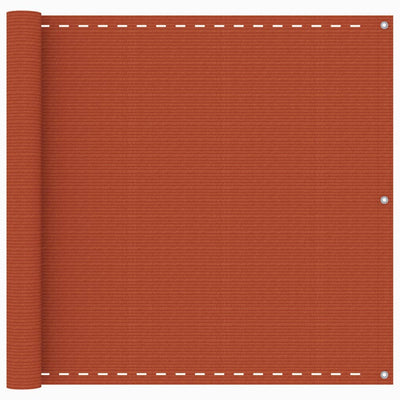 Vidaxl balkonscherm 90x500 cm hdpe oranje