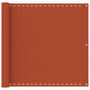 Vidaxl balkonscherm 90x600 cm hdpe oranje