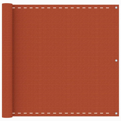 Vidaxl balkonscherm 90x600 cm hdpe oranje
