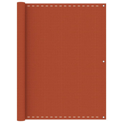Vidaxl balkonscherm 120x400 cm hdpe oranje