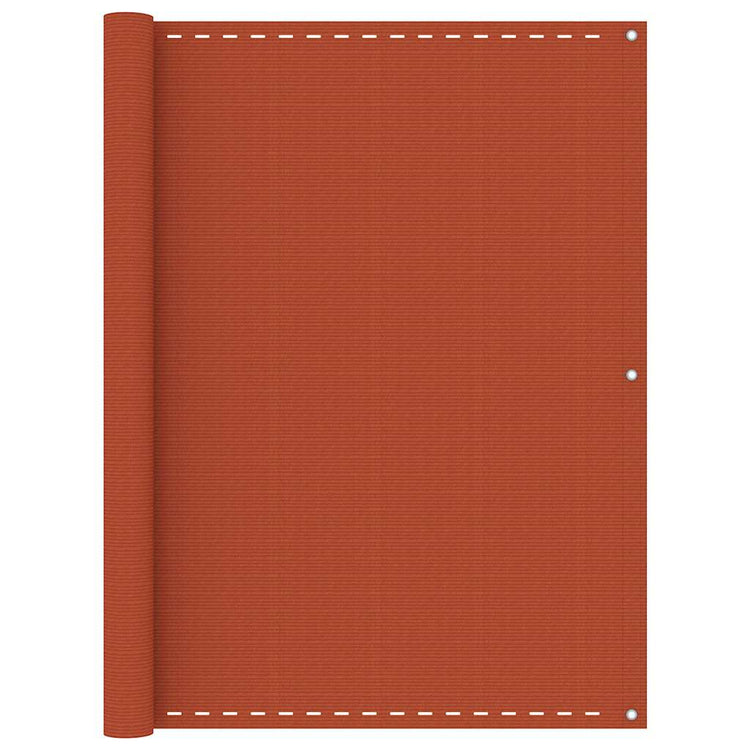 Vidaxl balkonscherm 120x500 cm hdpe oranje
