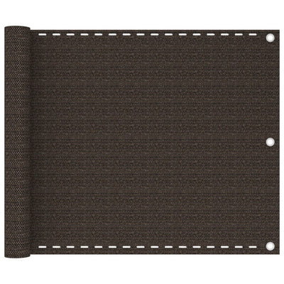 VidaXL Balkonscherm 75x400 cm HDPE bruin
