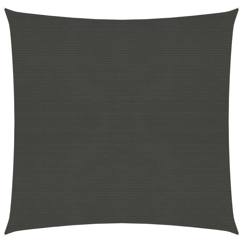 Vidaxl zonnezeil 160 g m² 6x6 m hdpe antracietkleurig