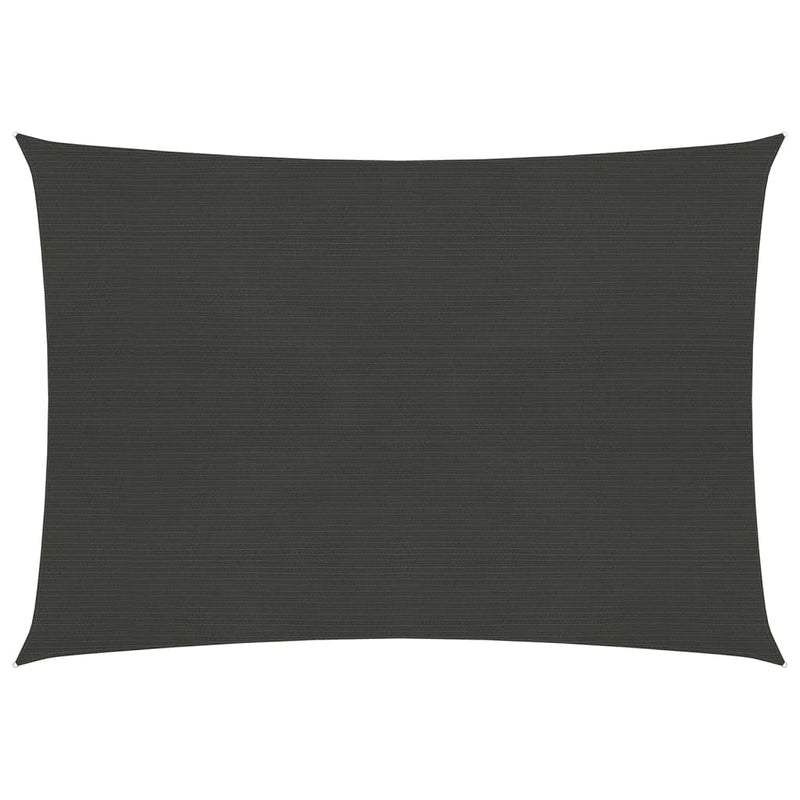 Vidaxl zonnezeil 160 g m² 5x6 m hdpe antracietkleurig