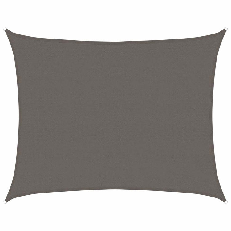 Vidaxl zonnezeil 160 g m² 6x8 m hdpe antracietkleurig