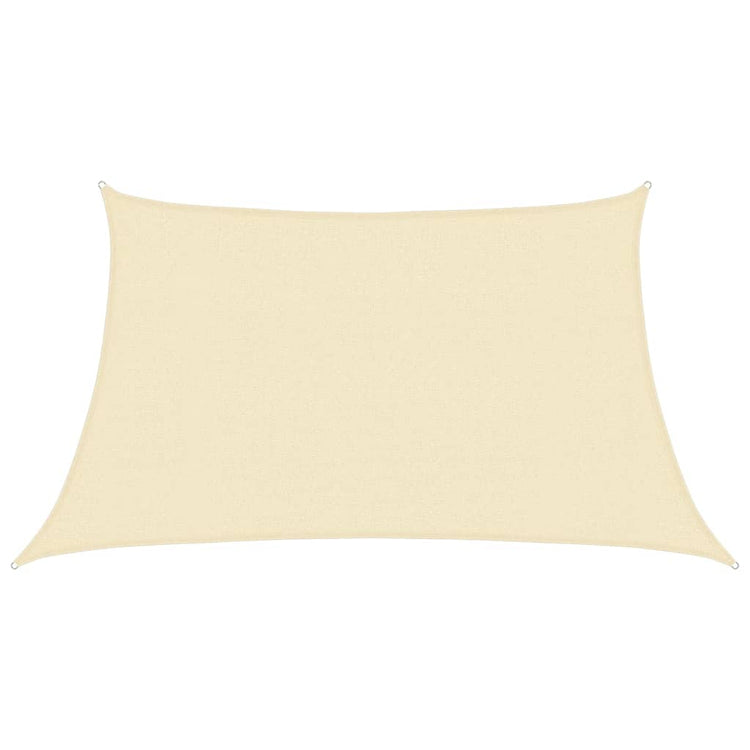 Vidaxl zonnezeil 160 g m² 3 4x2 m hdpe crèmekleurig