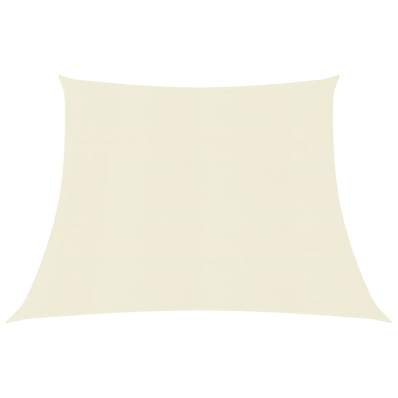 VidaXL Zonnezeil 160 g m² 4 5x4 m HDPE crèmekleurig