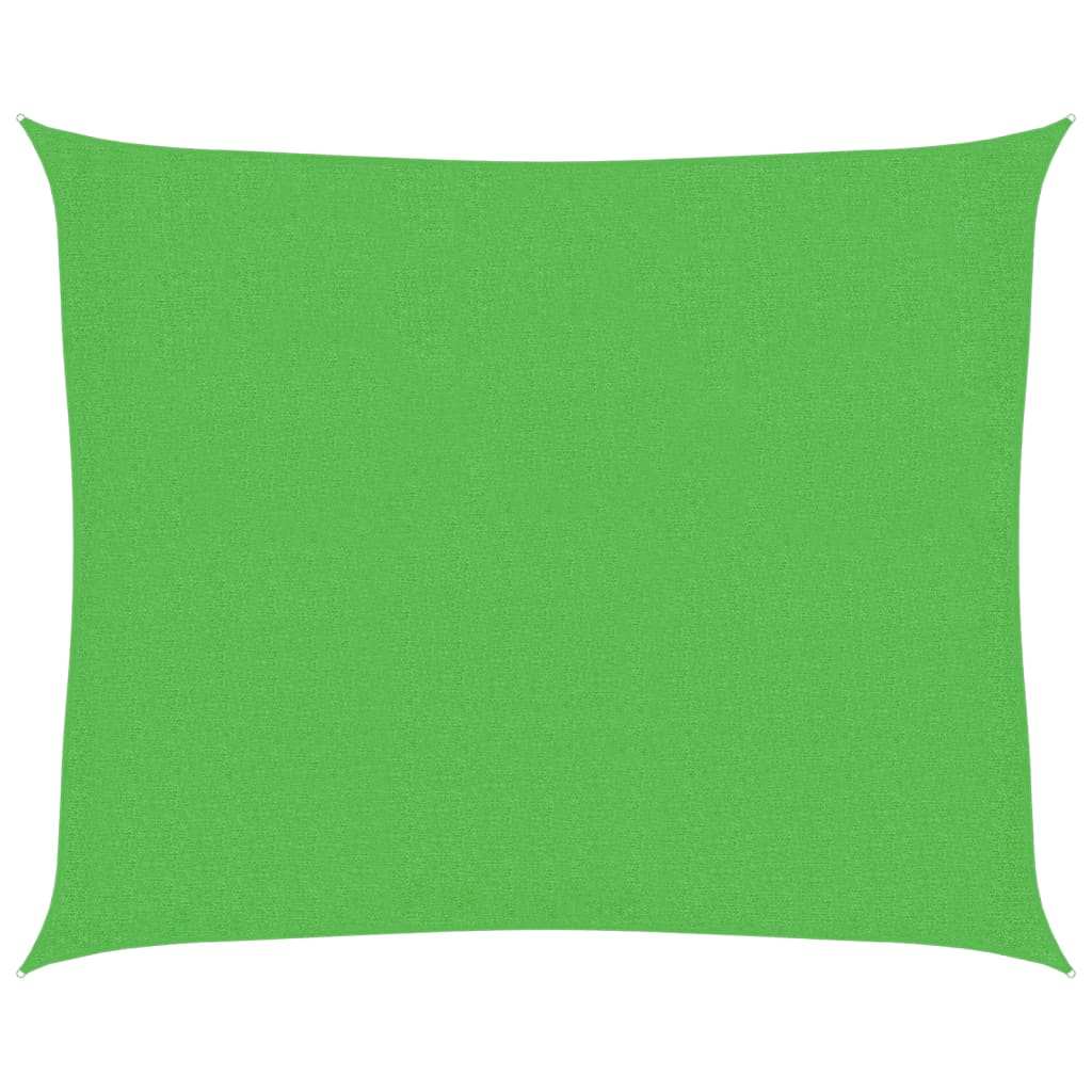 Vidaxl zonnezeil 160 g m² 2,5x3 m hdpe lichtgroen