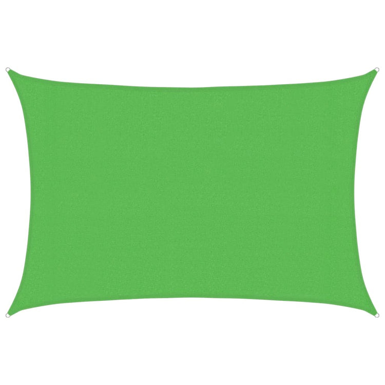 Vidaxl zonnezeil 160 g m² 3x5 m hdpe lichtgroen