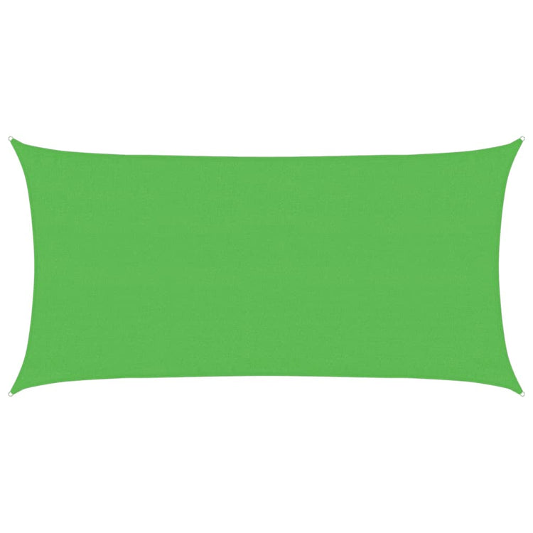 Vidaxl zonnezeil 160 g m² 3x6 m hdpe lichtgroen