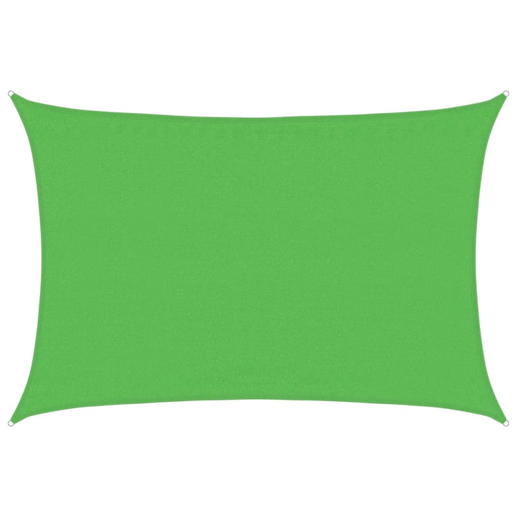 Vidaxl zonnezeil 160 g m² 3,5x5 m hdpe lichtgroen