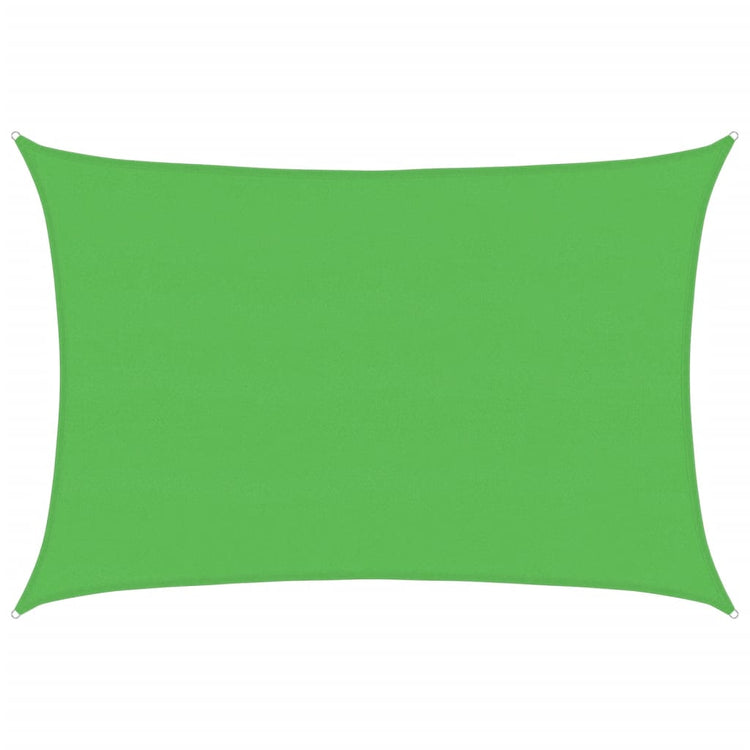 Vidaxl zonnezeil 160 g m² 5x6 m hdpe lichtgroen