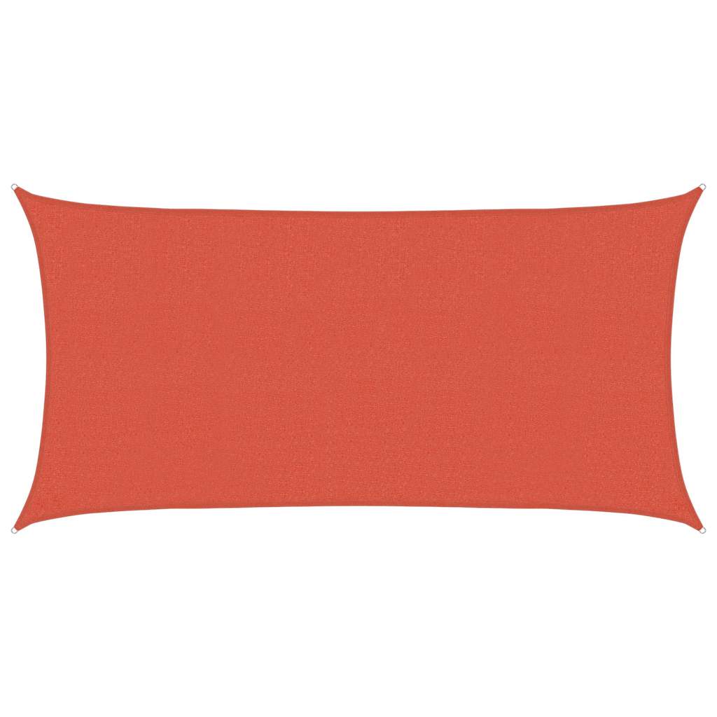 Vidaxl zonnezeil 160 g m² 2x3,5 m hdpe terracottakleurig