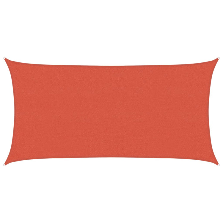Vidaxl zonnezeil 160 g m² 2,5x5 m hdpe terracottakleurig