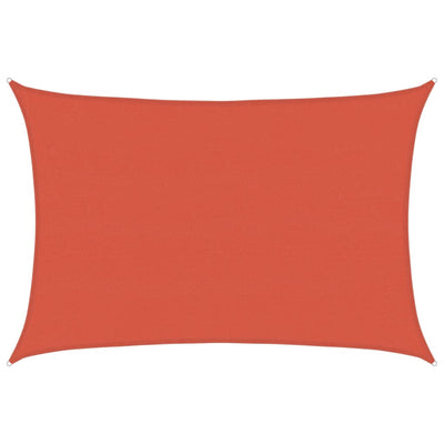 Vidaxl zonnezeil 160 g m² 5x7 m hdpe terracottakleurig