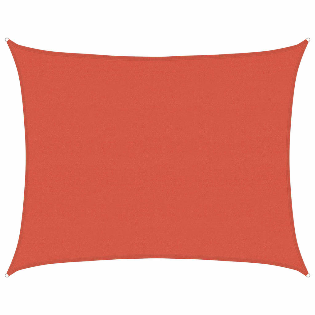 Vidaxl zonnezeil 160 g m² 6x7 m hdpe terracottakleurig