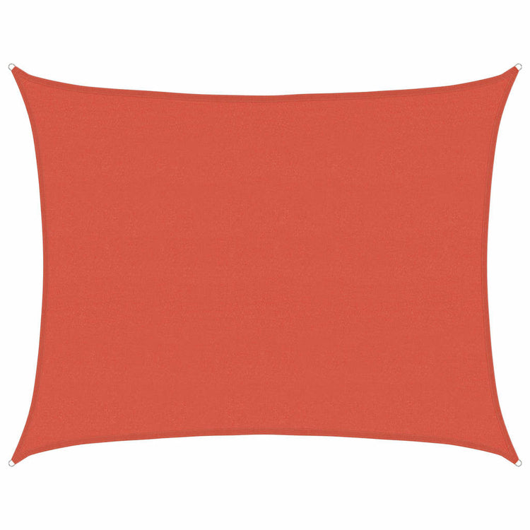 Vidaxl zonnezeil 160 g m² 6x7 m hdpe terracottakleurig