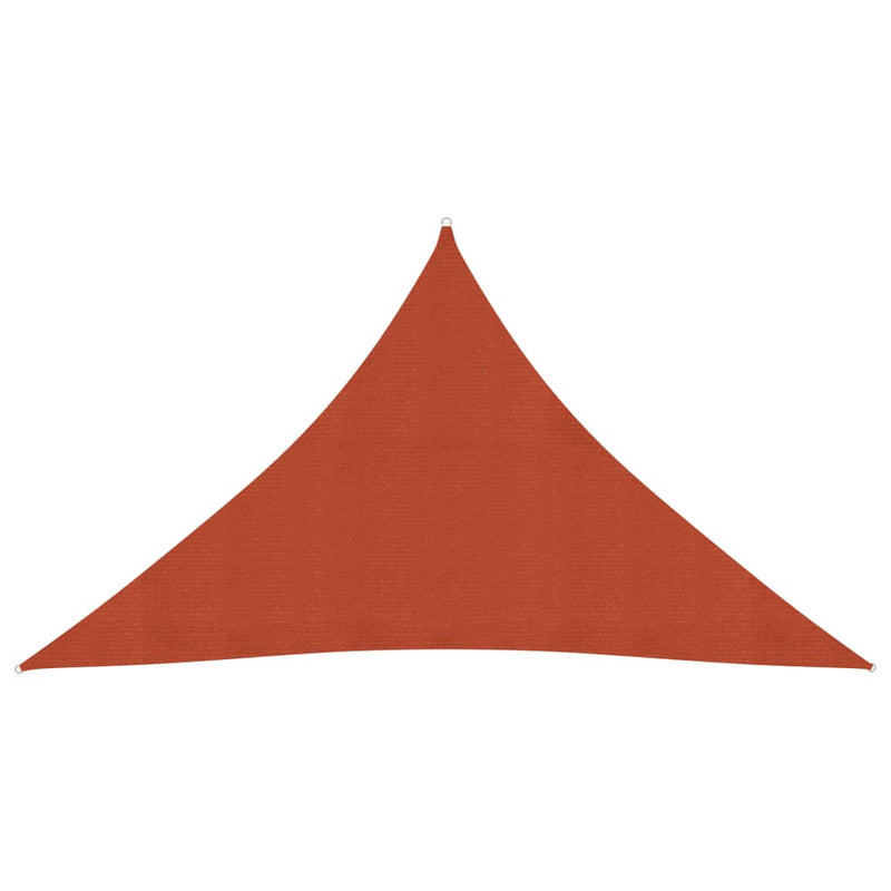 VidaXL Zonnezeil 160 g m² 2,5x2,5x3,5 m HDPE terracottakleurig