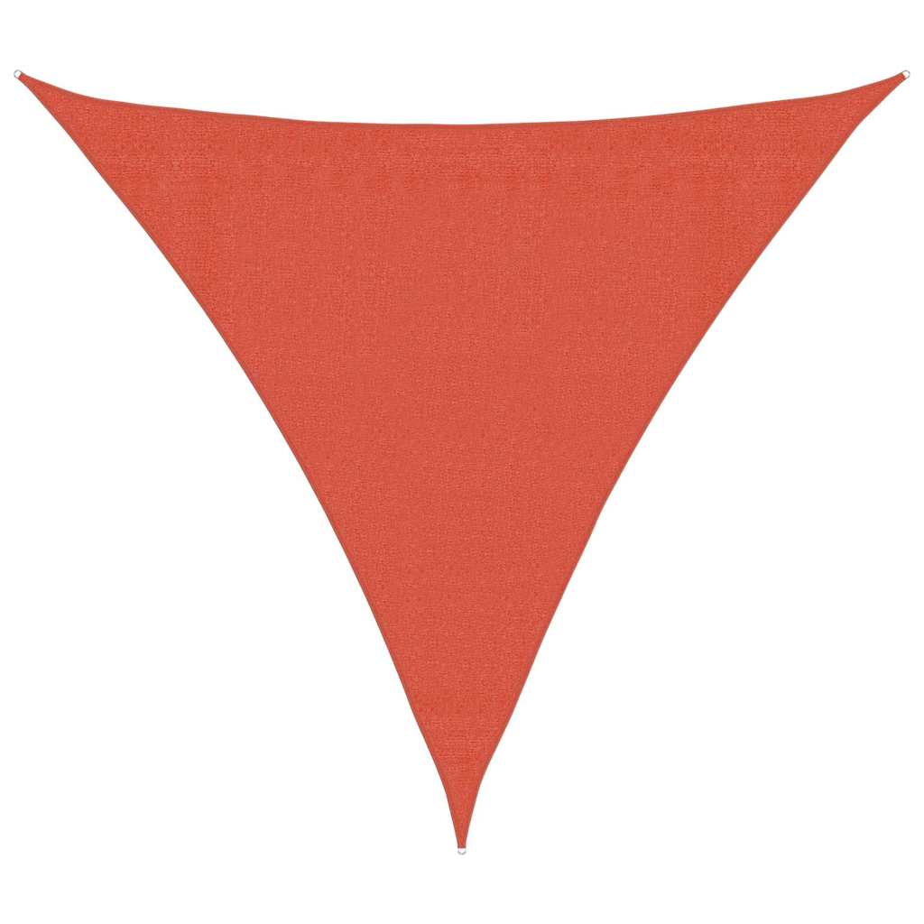 Vidaxl zonnezeil 160 g m² 3x3x3 m hdpe terracottakleurig