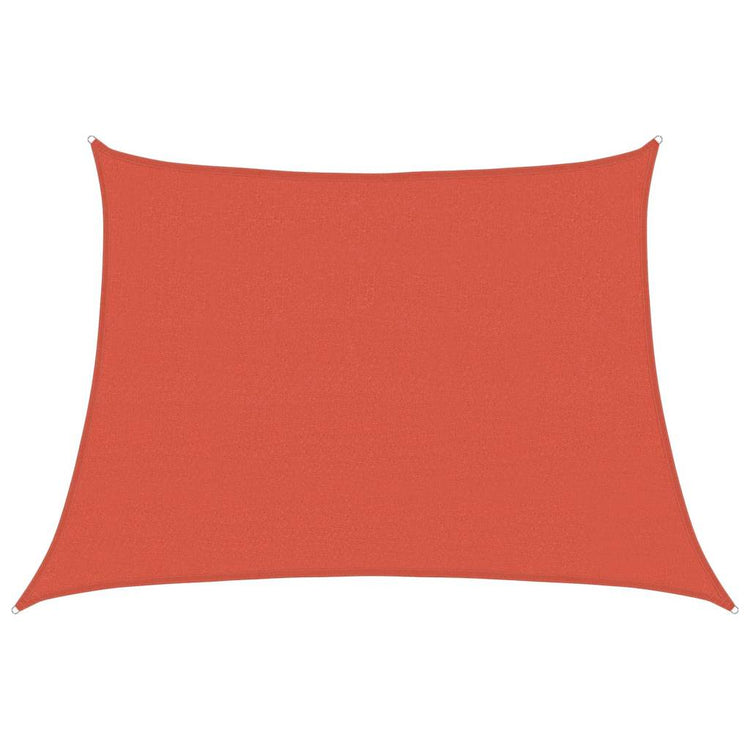Vidaxl zonnezeil 160 g m² trapezium 4 5x3 m hdpe terracottakleurig
